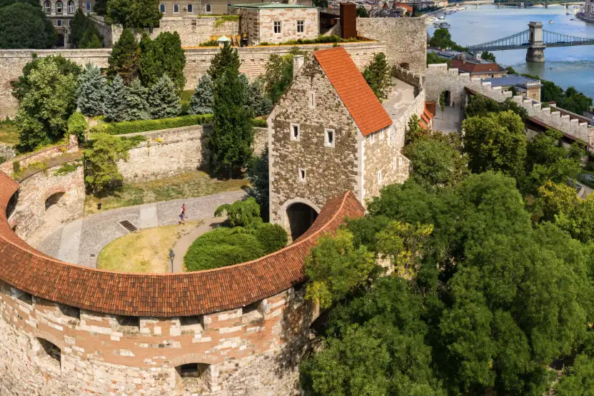 Bird's eye view of Buda Castle