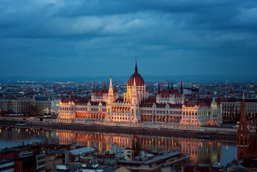 Budapest Parliament at night