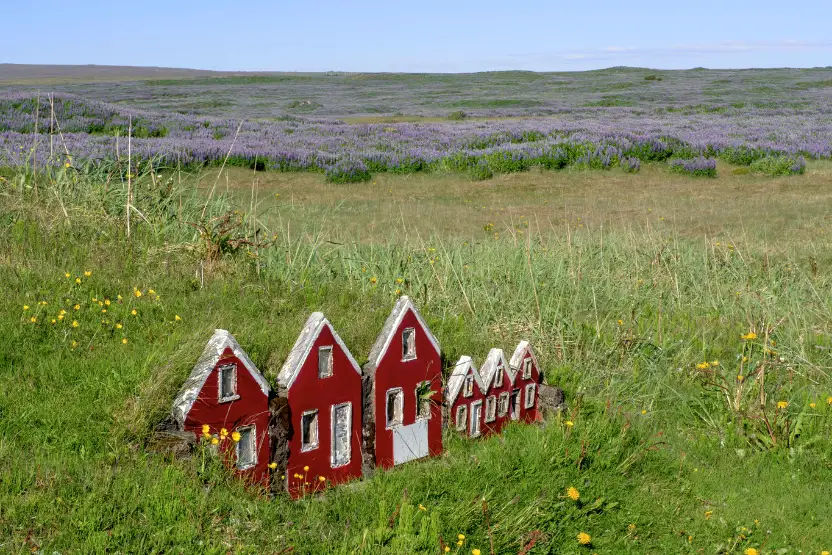 Little elf houses in Iceland