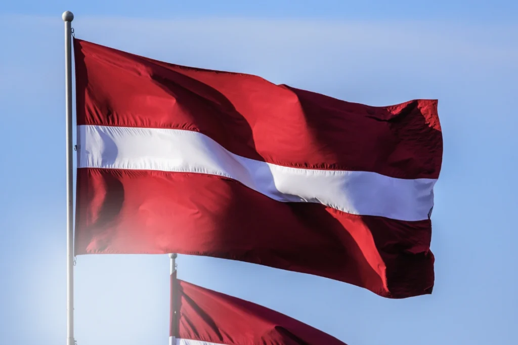 Latvian flags