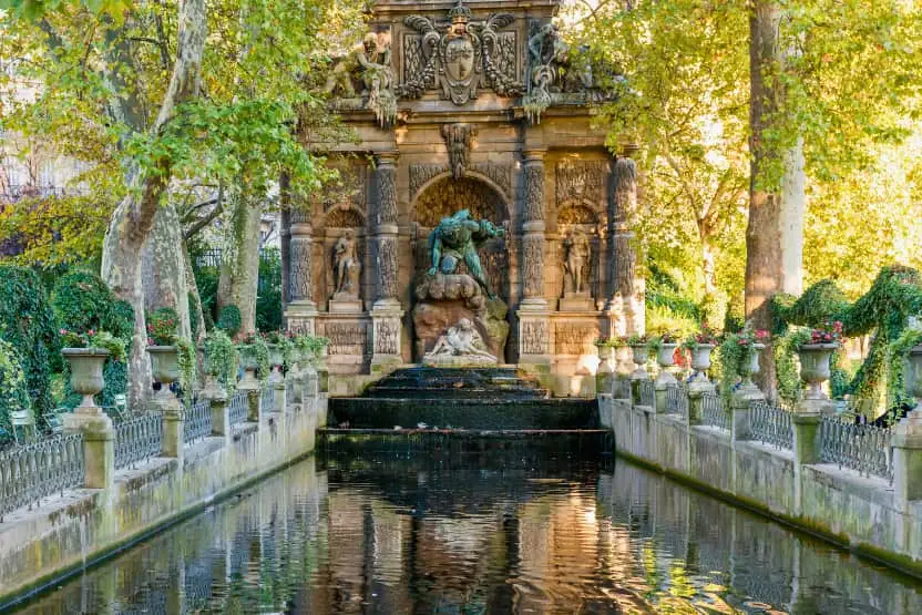 The Medicis Fountain in Paris