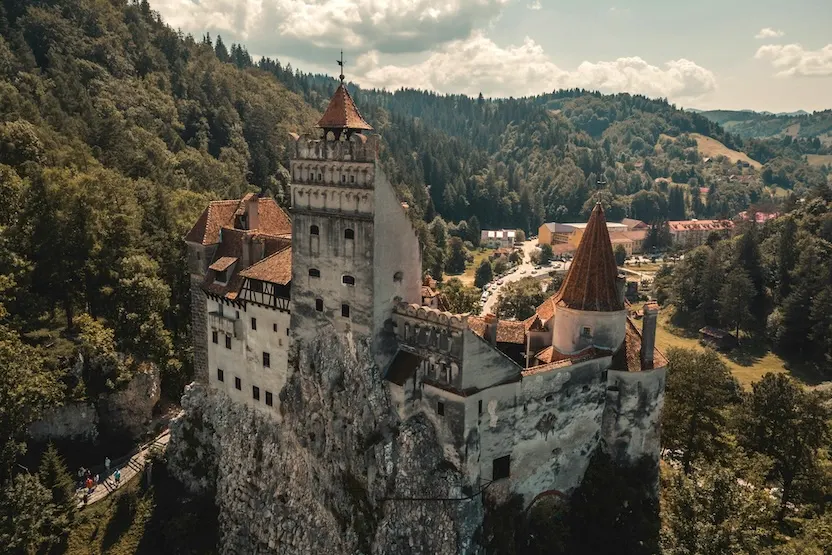 A castle in Brasov, Romania.
