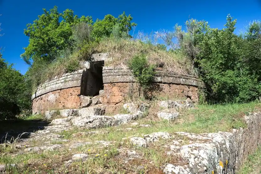 Cerveteri's Etruscan tombs. 