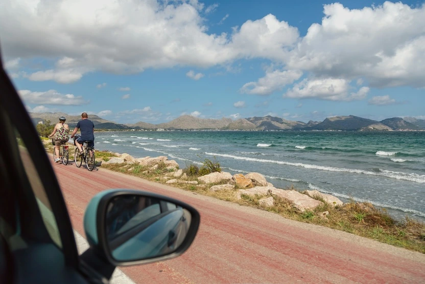 A seaside drive in Mallorca.