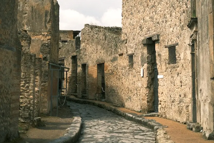A street in Pompeii.