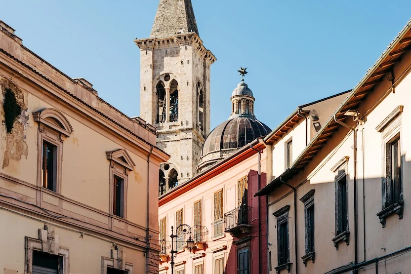 A sunny afternoon in Sulmona, Italy.