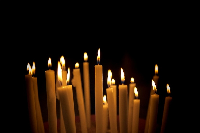 Candles in the dark