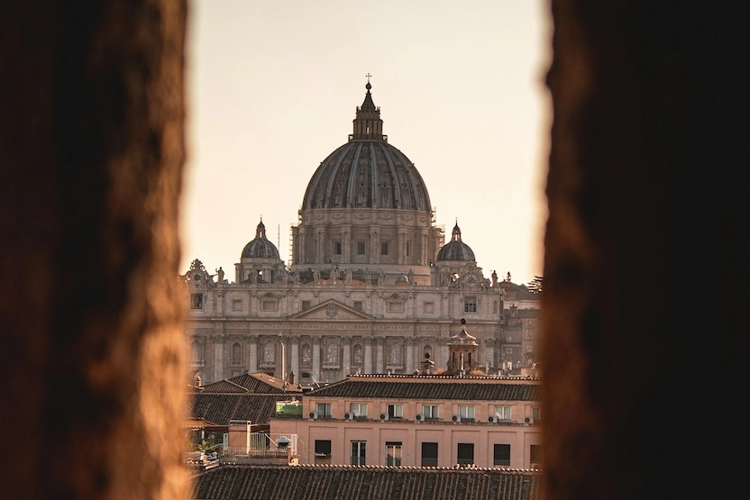 Vatican City at sunset.