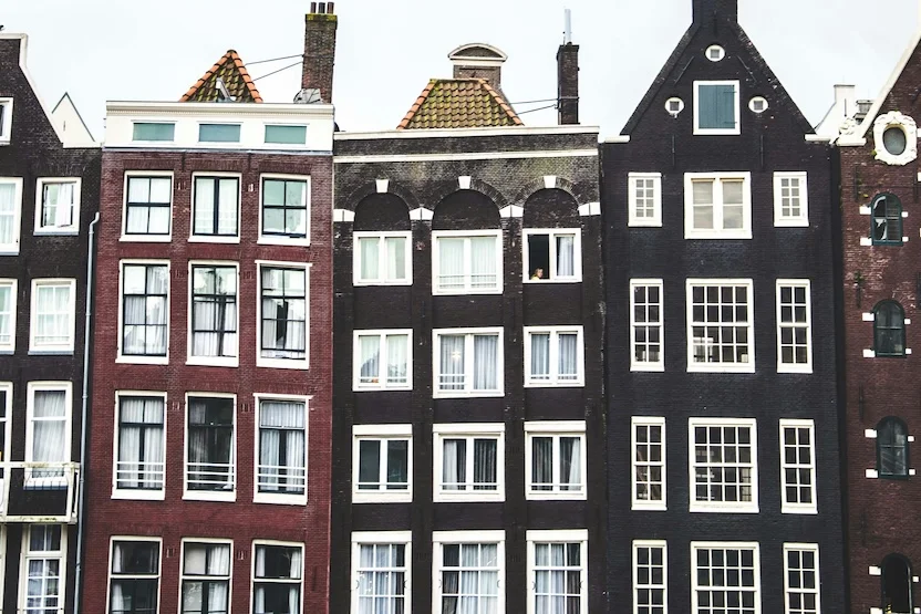 Iconic buildings in Amsterdam, Netherlands