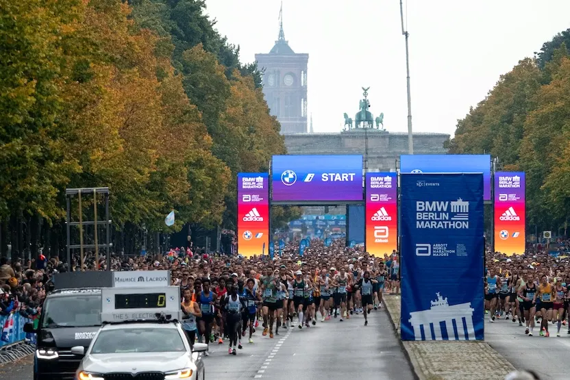 The start line at the BMW Berlin Marathon