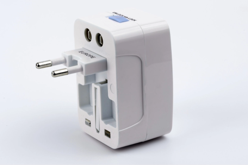 A power adapter for Italy.
