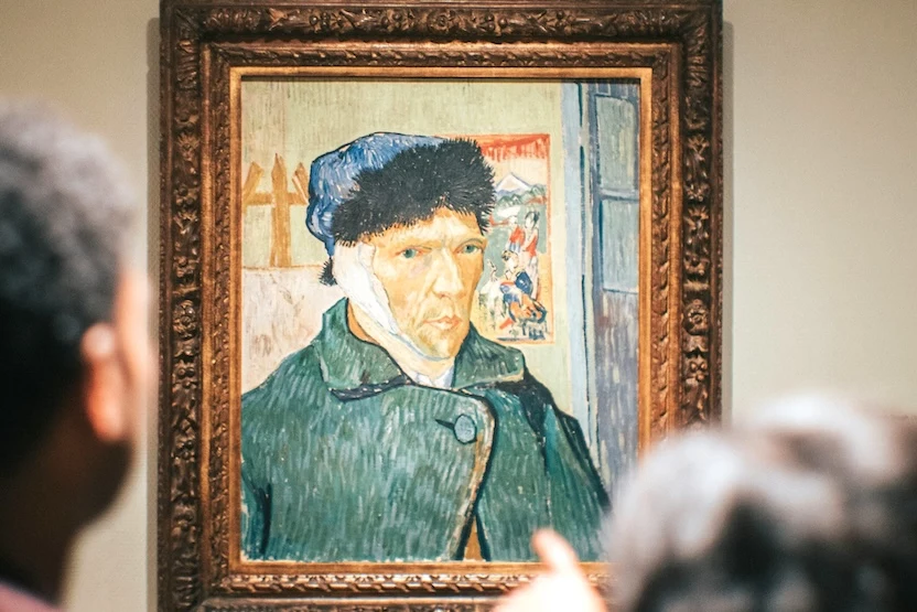 Tourists at the Van Gogh Museum.