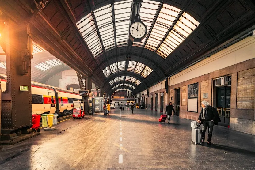 Train station in Italy
