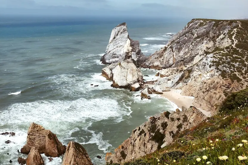 The cliffs in Portimão, Portugal.