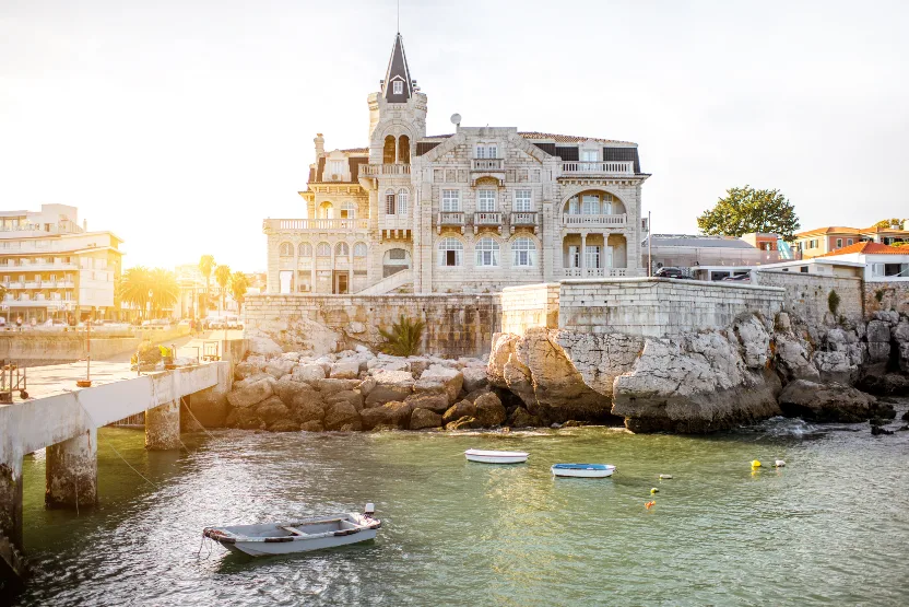 Resort in Portugal at sunset