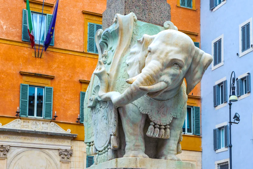 The Elephant and Obelisk
