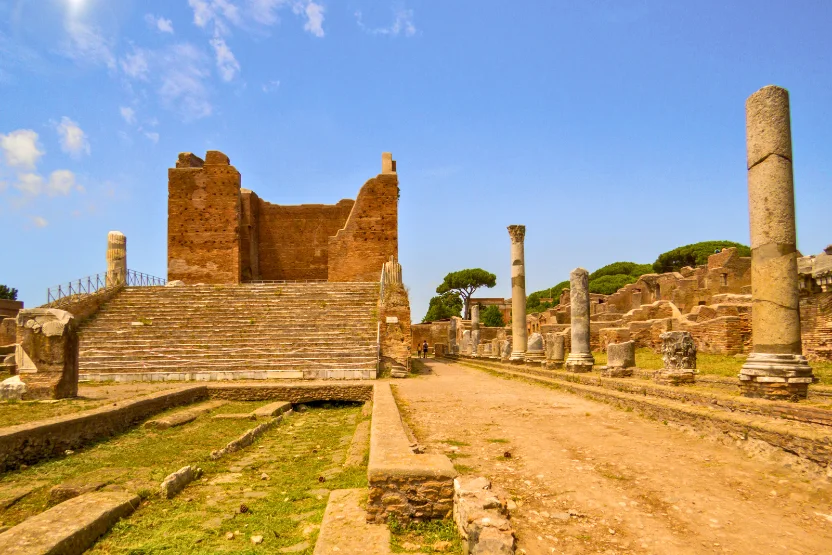The ruins of Ostia Antica