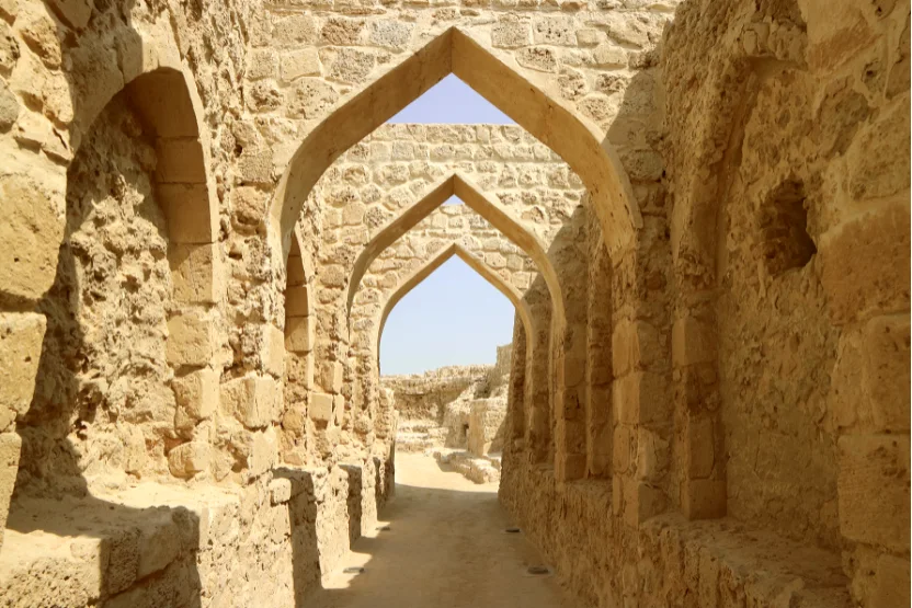 A historic archway in Bahrain