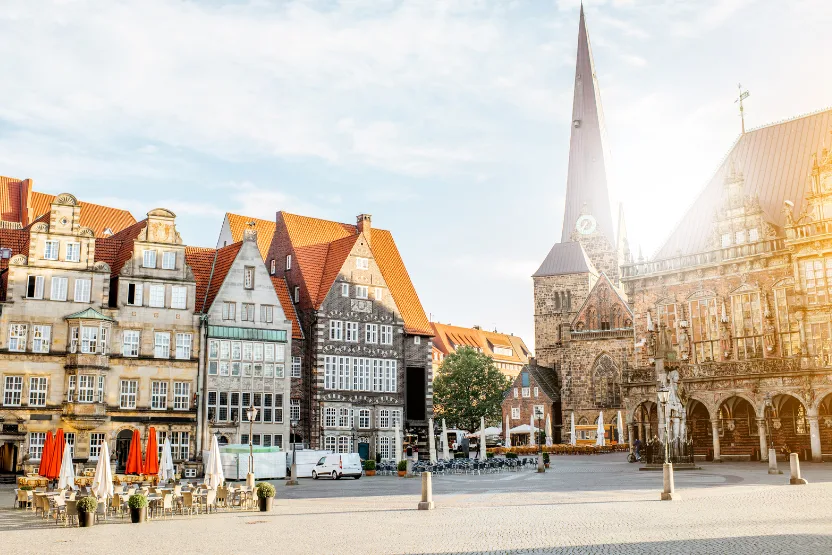 Old Bremen townsquare