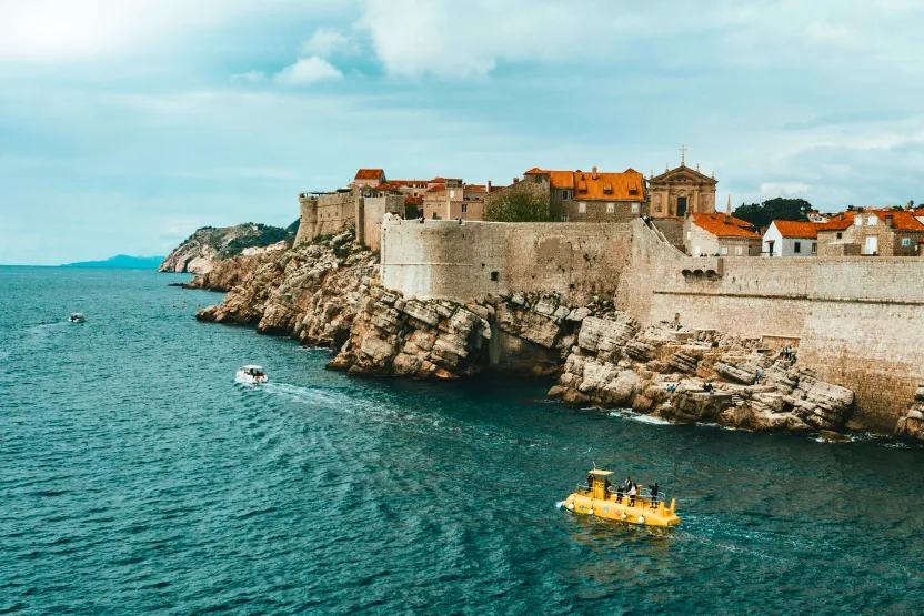The bay in Dubrovnik, Croatia