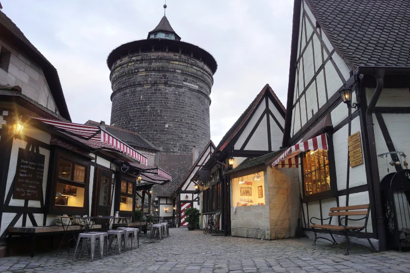 Old street in Nuremberg, Germany