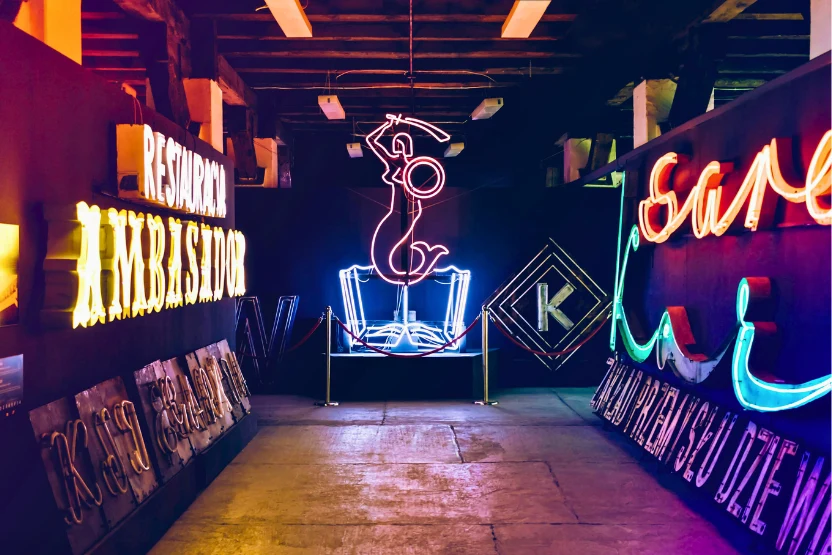 The Neon Sign Museum in Warsaw, Poland