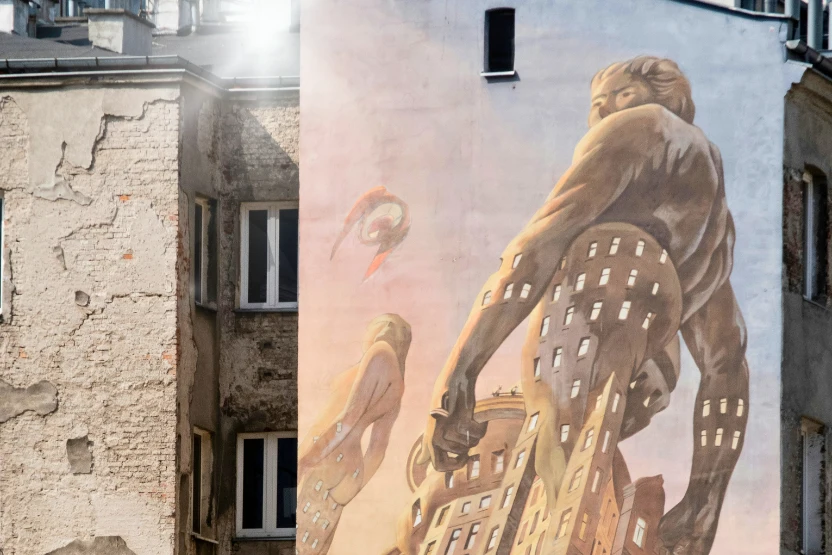 Mural in Warsaw, Poland