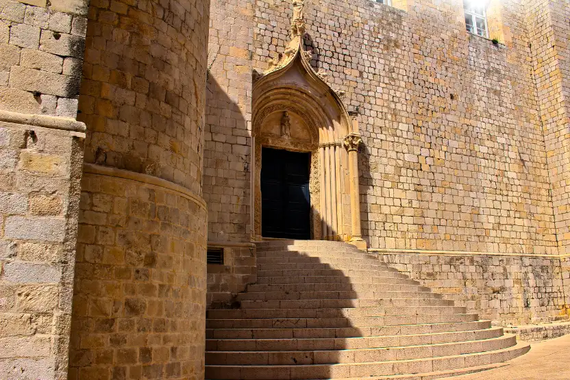 The steps of Dubrovnik's Dominican Monastery