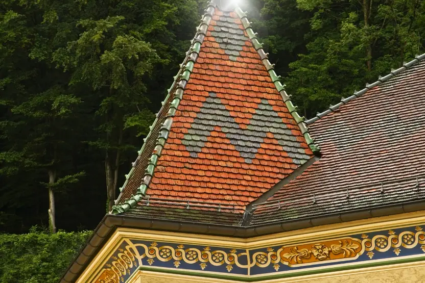 An old building in Vaduz, Liechtenstein