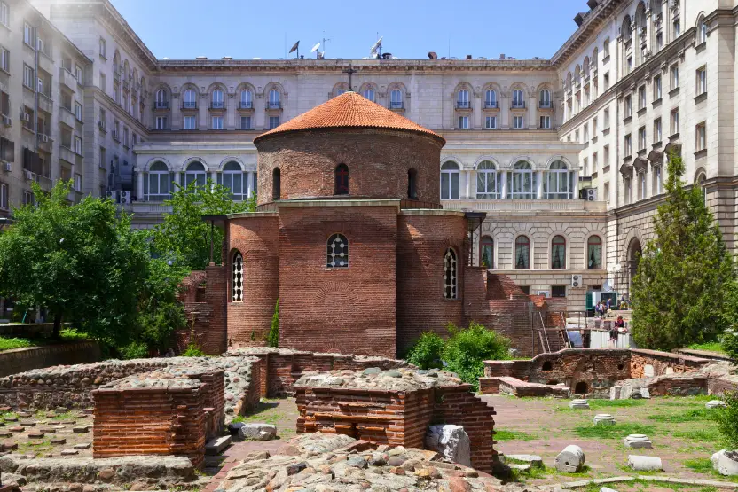 The rotunda Church of St. George in Sofia