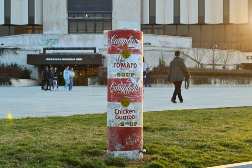 Campbells Soup Art in Sofia, Bulgaria