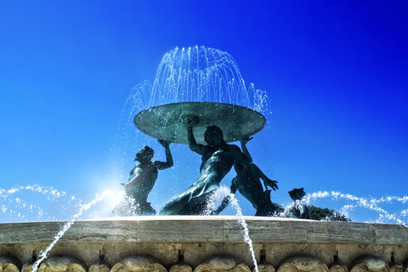 Tritons' Fountain in Valletta