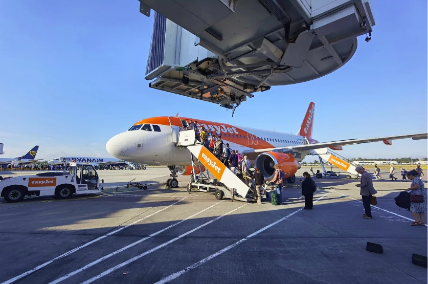 Easyjet airplane on the tarmac