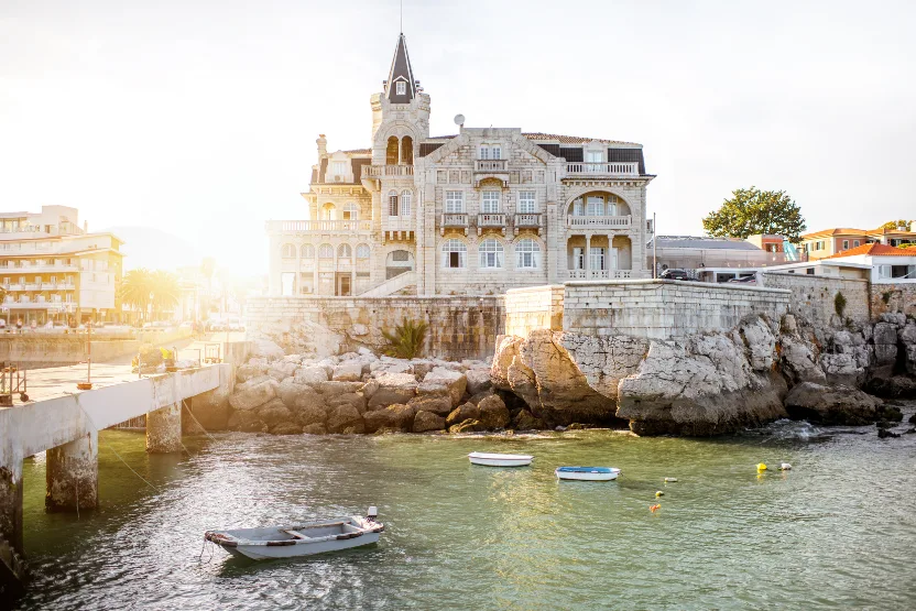 Sunset at a resort in Portugal
