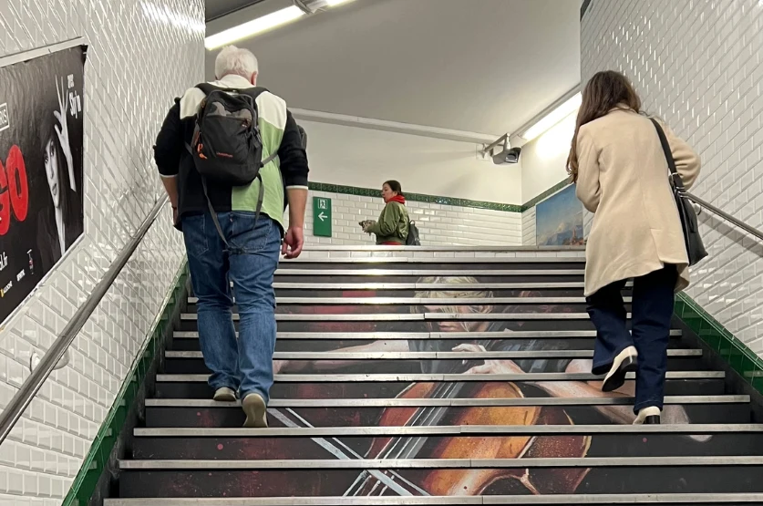 Paris Metro Stairs
