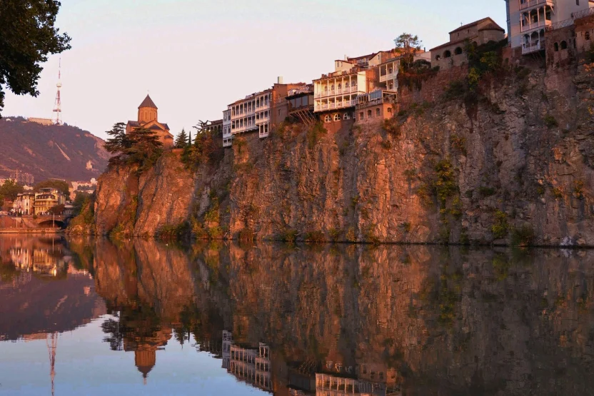 Tbilisi, Georgia waterfront
