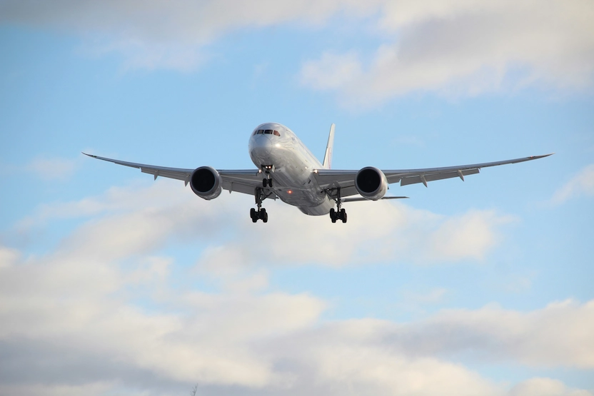 Airplane in the sky