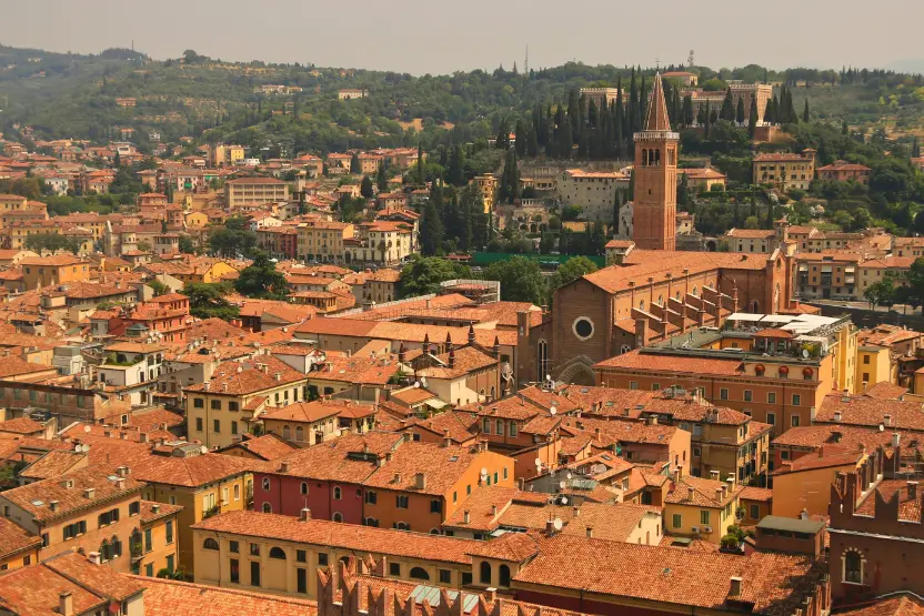Cityscape of Bologna, Italy