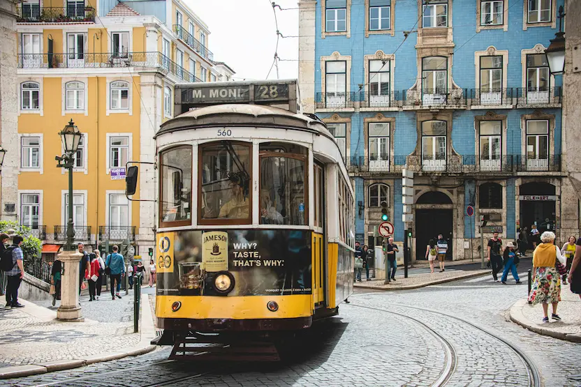 Tram in Lisbon