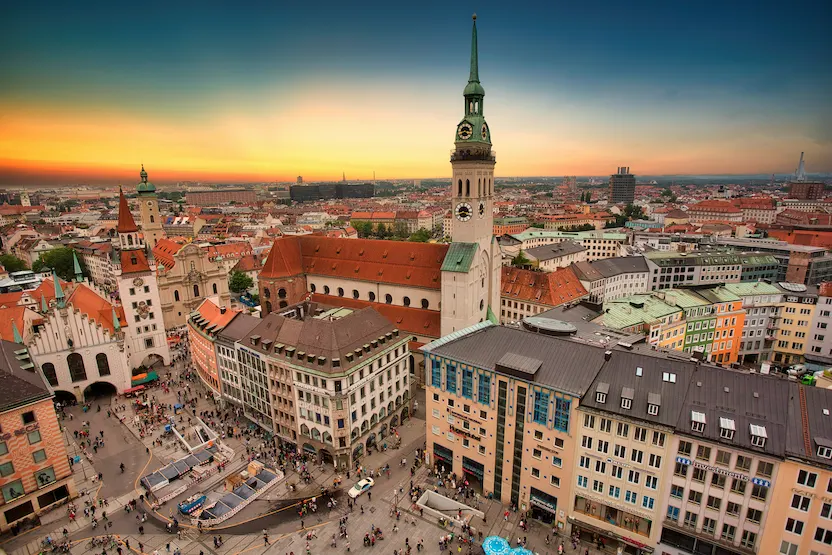 The city of Munich, Germany