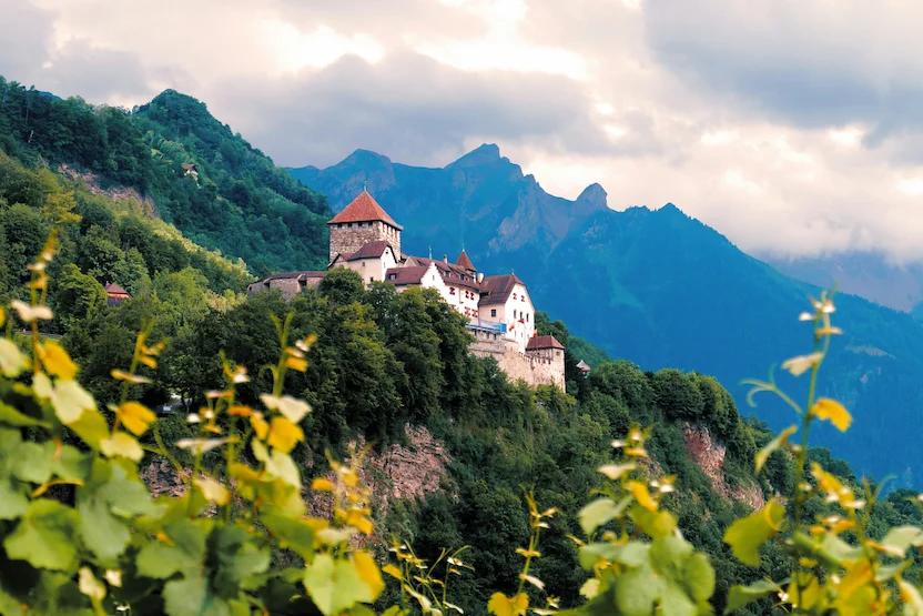 Beautiful view of the  Vaduz Castle