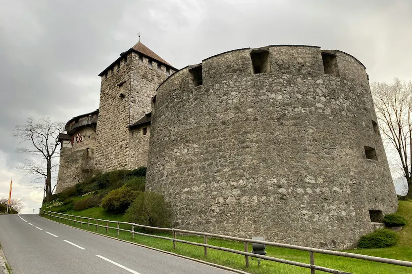 The road to Vaduz Castle