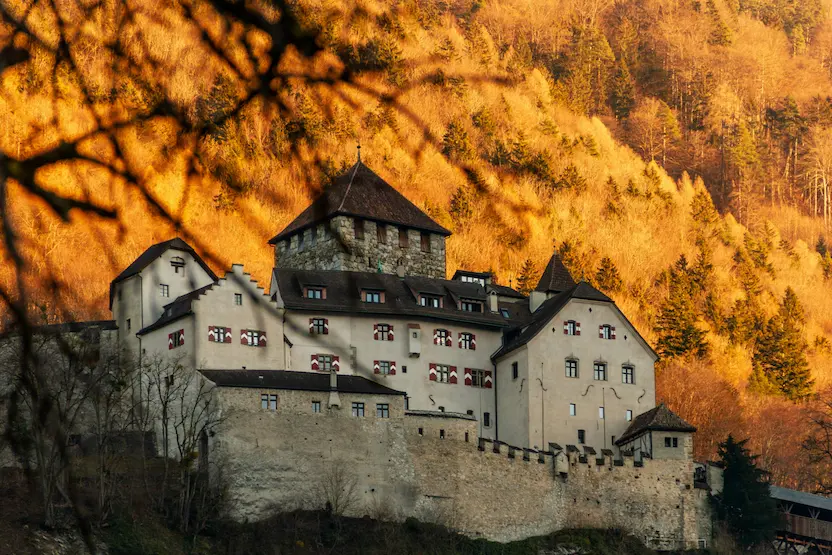 Vaduz Castle in the autumn 