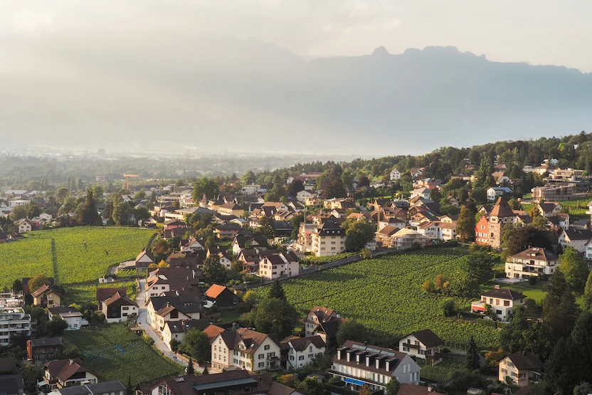 The view from Vaduz Castle